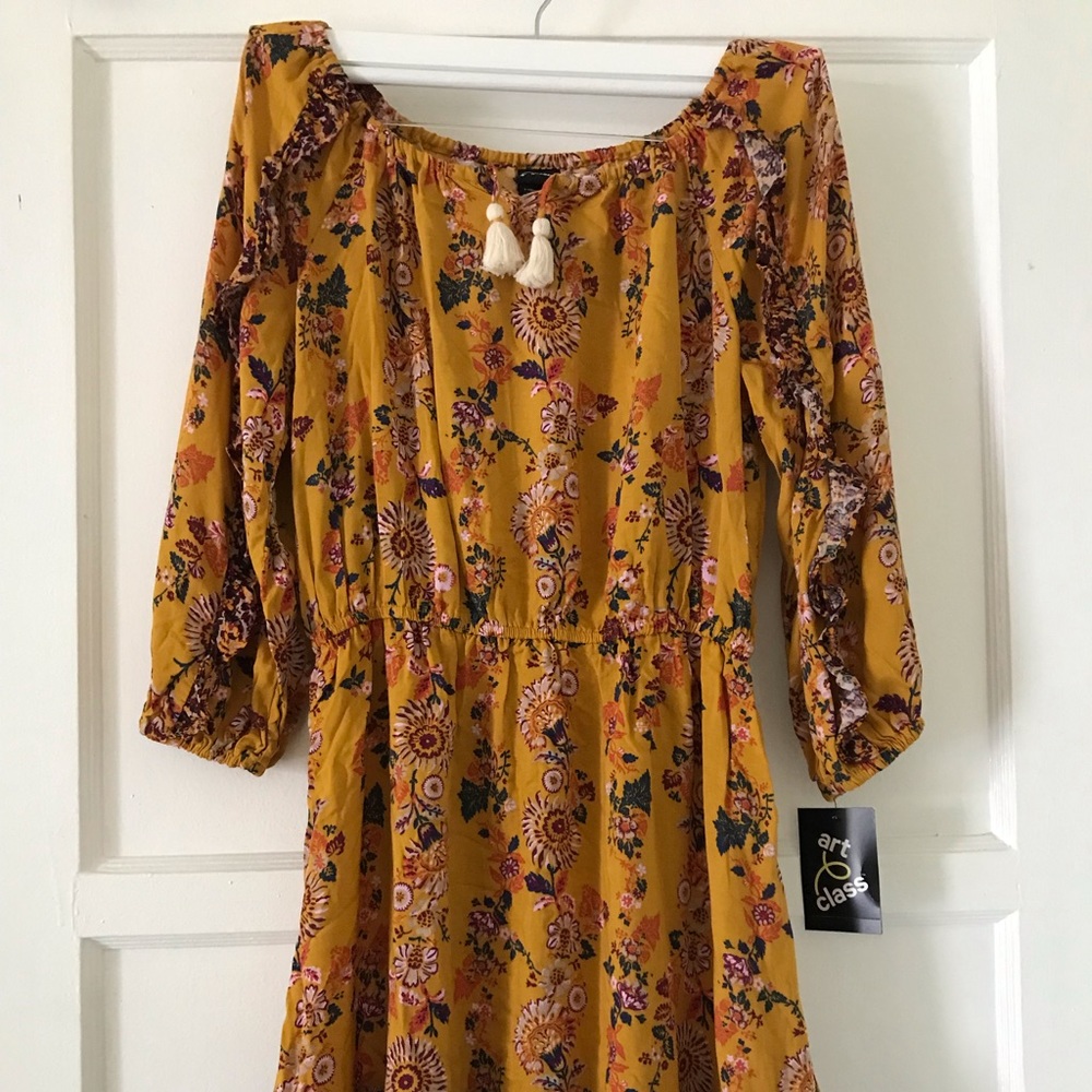 NWT Art Class Fall Floral Dress